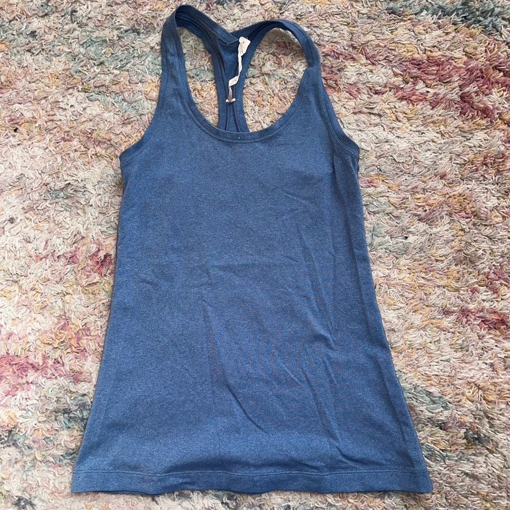 Lululemon Blue Racerback Tank Top